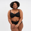 Soutien-gorge embo&icirc;tant dentelle noir femme grande taille