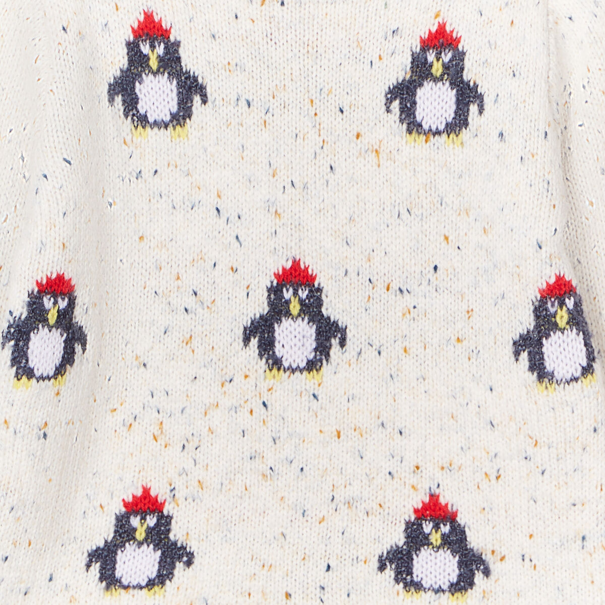 Pull col rond épaule boutonnée Creeks blanc bébé garçon