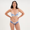 Soutien-gorge maxi push-up dentelle bleu clair femme