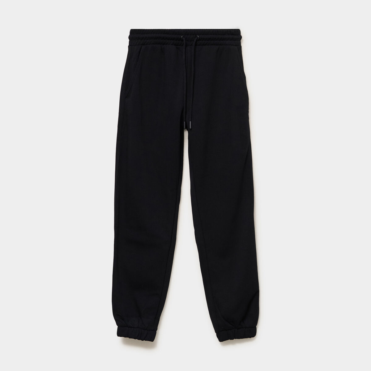 Pantalon de jogging molletonn&eacute; noir femme