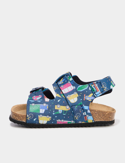 Sandales à boucles bleu marine bébé garçon