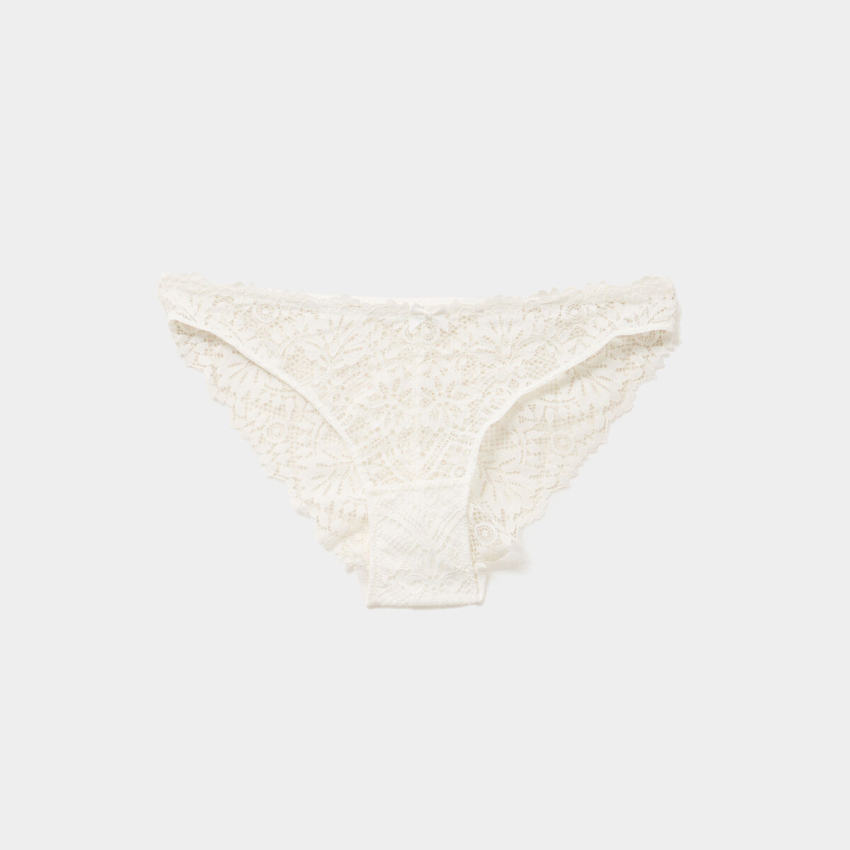 Culotte en dentelle blanc femme