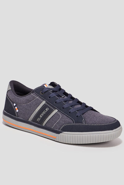 Tennis à lacets Trappeur bleu marine homme