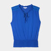 T-shirt taille smockée Creeks bleu roi femme