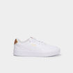 Baskets &agrave; lacets Puma COURT LALLY jaune or femme