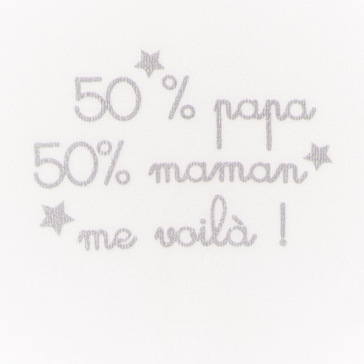 Dors-bien manches longues boutonné blanc bébé