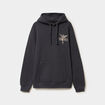 Sweat hoodie 1 poche Nirvana gris fonc&eacute; homme