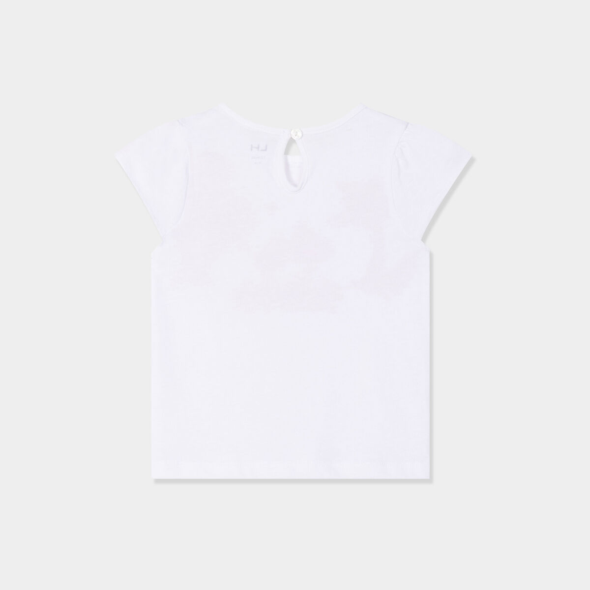Ensemble 2 pièces t-shirt et short coton blanc bébé fille