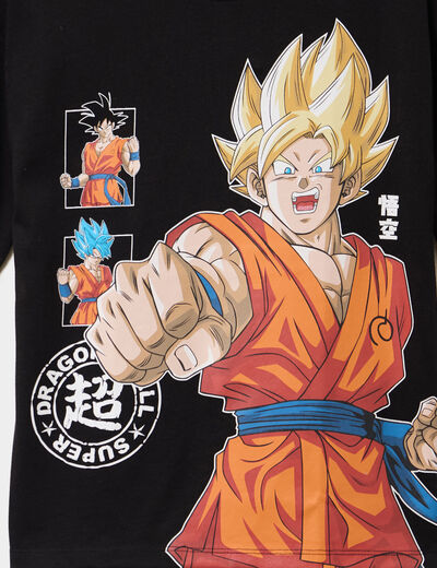 T-shirt coton Dragon Ball Super noir garçon