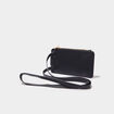 Sac pochette de t&eacute;l&eacute;phone noir femme