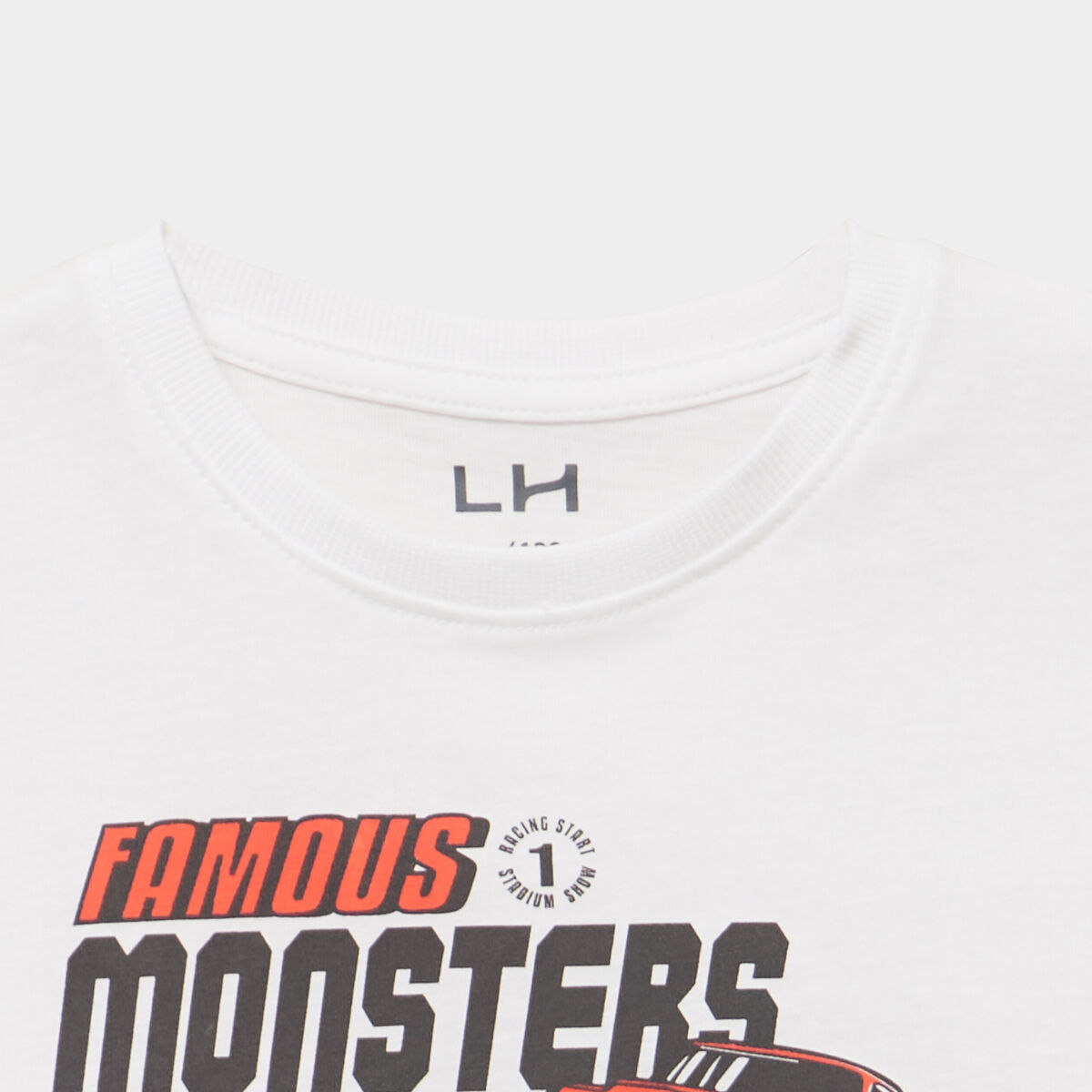 T-shirt manches longues coton blanc gar&ccedil;on