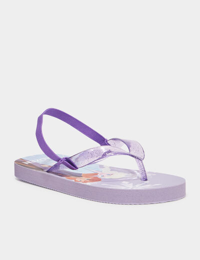 Tongs Reine des neiges parme fille