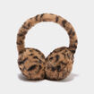 Cache-oreilles fausse fourrure camel femme