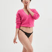 String en dentelle noir femme