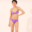 Haut de maillot de bain push up armatur&eacute; violet femme