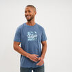 T-shirt manches courtes coton bleu gris homme