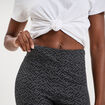 Legging taille haute coton noir femme