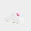 Tennis basses &agrave; scratchs Stitch blanc fille