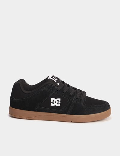 Baskets en cuir su&eacute;dine antid&eacute;rapantes camel homme
