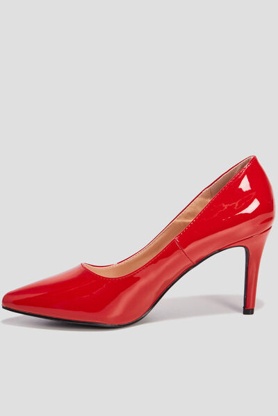 Escarpins vernis à talons Mosquitos rouge femme