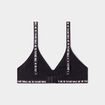 Lot 2 brassières forme triangle coton noir fille