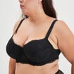 Soutien-gorge emboîtant à dentelle Izzie noir femme grande taille