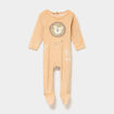 Dors-bien manches longues boutonn&eacute; camel b&eacute;b&eacute;