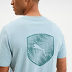 T-shirt manches courtes coton Puma vert &eacute;meraude homme