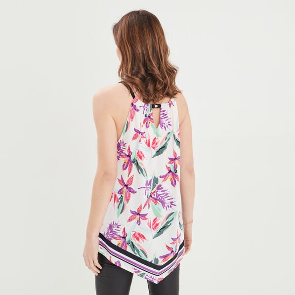 debardeur bretelles larges ecru femme Débardeur bretelles larges ecru femme