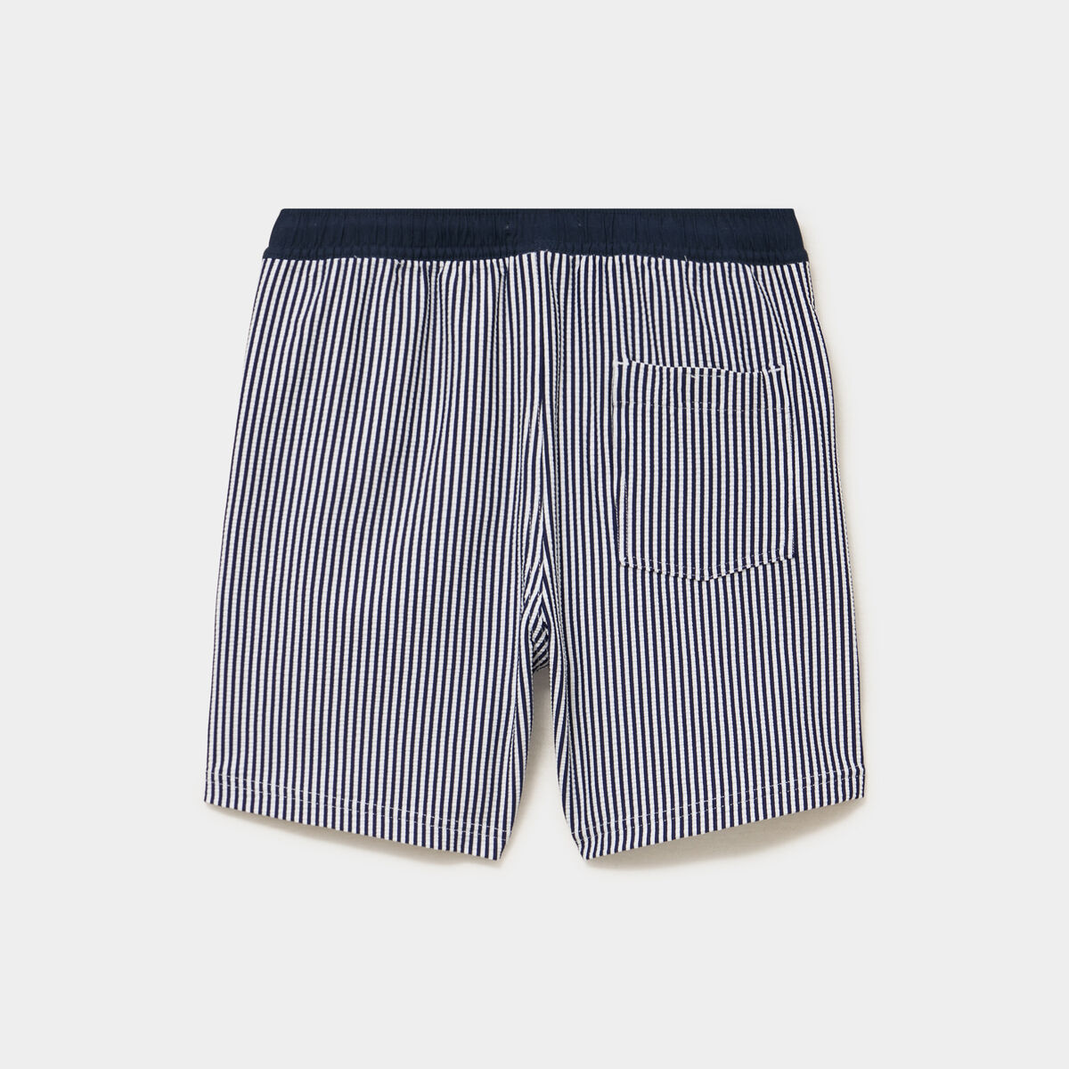 Short de bain taille &eacute;lastiqu&eacute;e bleu marine gar&ccedil;on