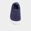 Chaussons aspect tricot semelle souple bleu marine b&eacute;b&eacute; gar&ccedil;on