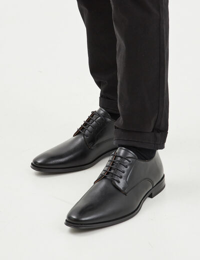 Derbies à lacets noir homme