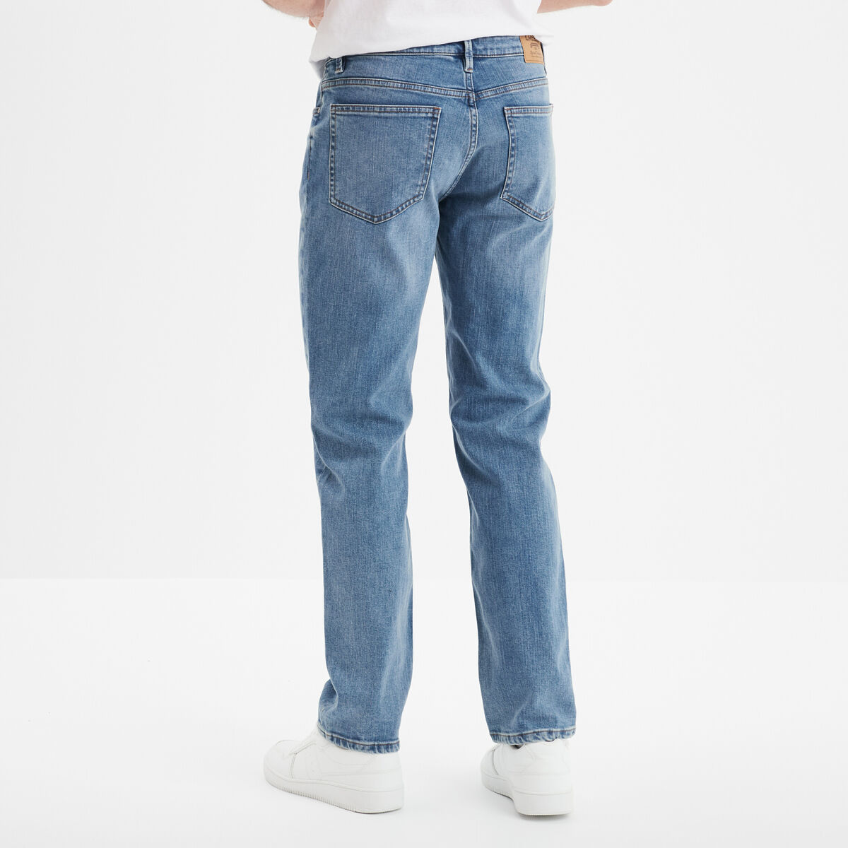 Jeans regular 5 poches denim double stone homme