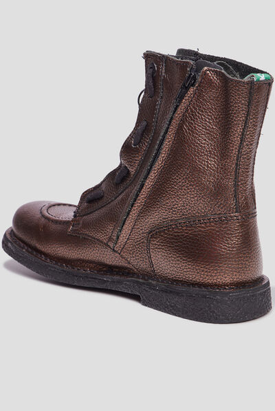 Bottines en cuir Kickers Meeticrock marron femme