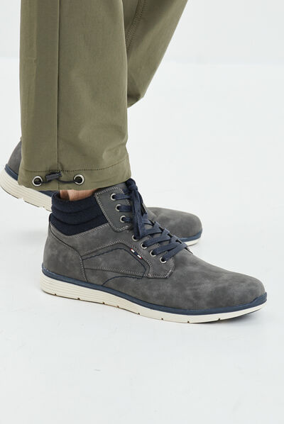 Bottines à lacets Bolanito gris homme