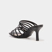 Mules à talons multibrides Mosquitos noir femme
