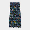 Jupe longue fluide crépon noir femme