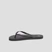 Tongs semelle plate noir femme