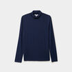 T-shirt manches longues col roul&eacute; bleu marine femme
