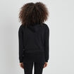 Sweat cropped zippé à capuche Liberto noir femme