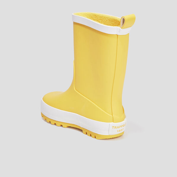 Bottes de pluie Trappeur jaune garçon