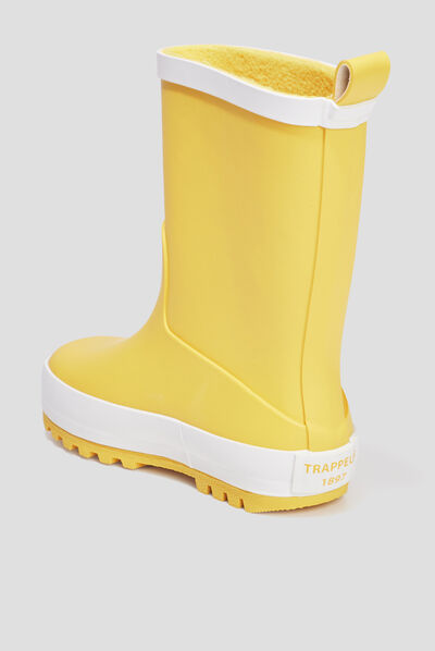 Bottes de pluie Trappeur jaune garçon
