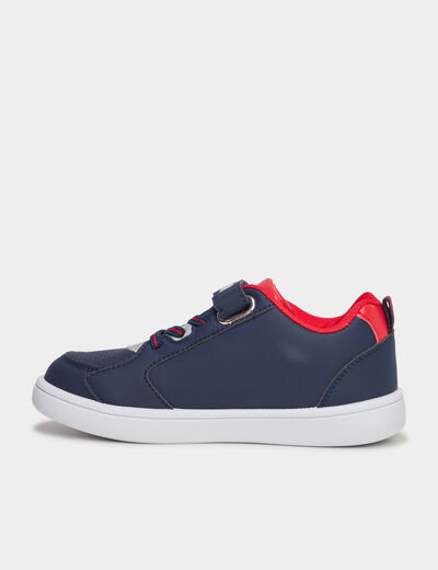 Tennis basses à scratchs Spider-Man bleu marine garçon