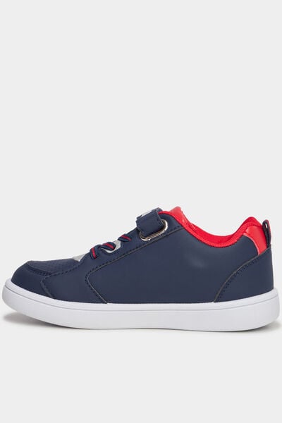 Tennis basses &agrave; scratchs Spider-Man bleu marine gar&ccedil;on