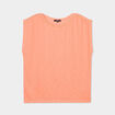 T-shirt sans manches rose corail femme
