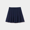 Jupe courte patineuse pliss&eacute;e bleu marine fille