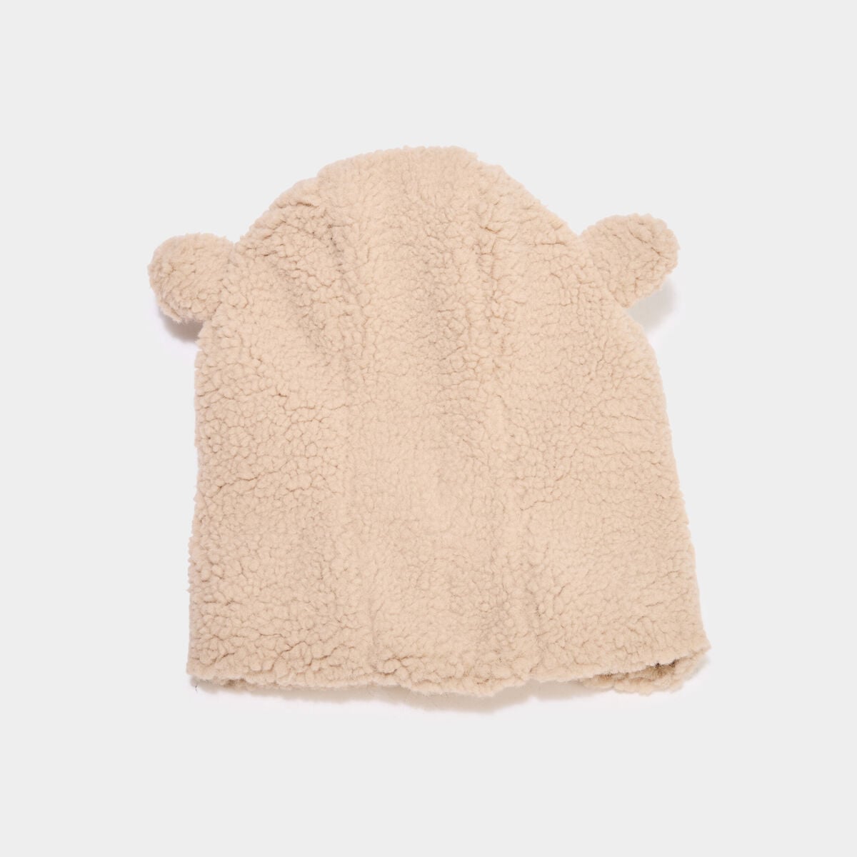 Cagoule effet polaire sable b&eacute;b&eacute;