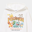 Sweat &agrave; capuche hoodie Pok&eacute;mon blanc gar&ccedil;on