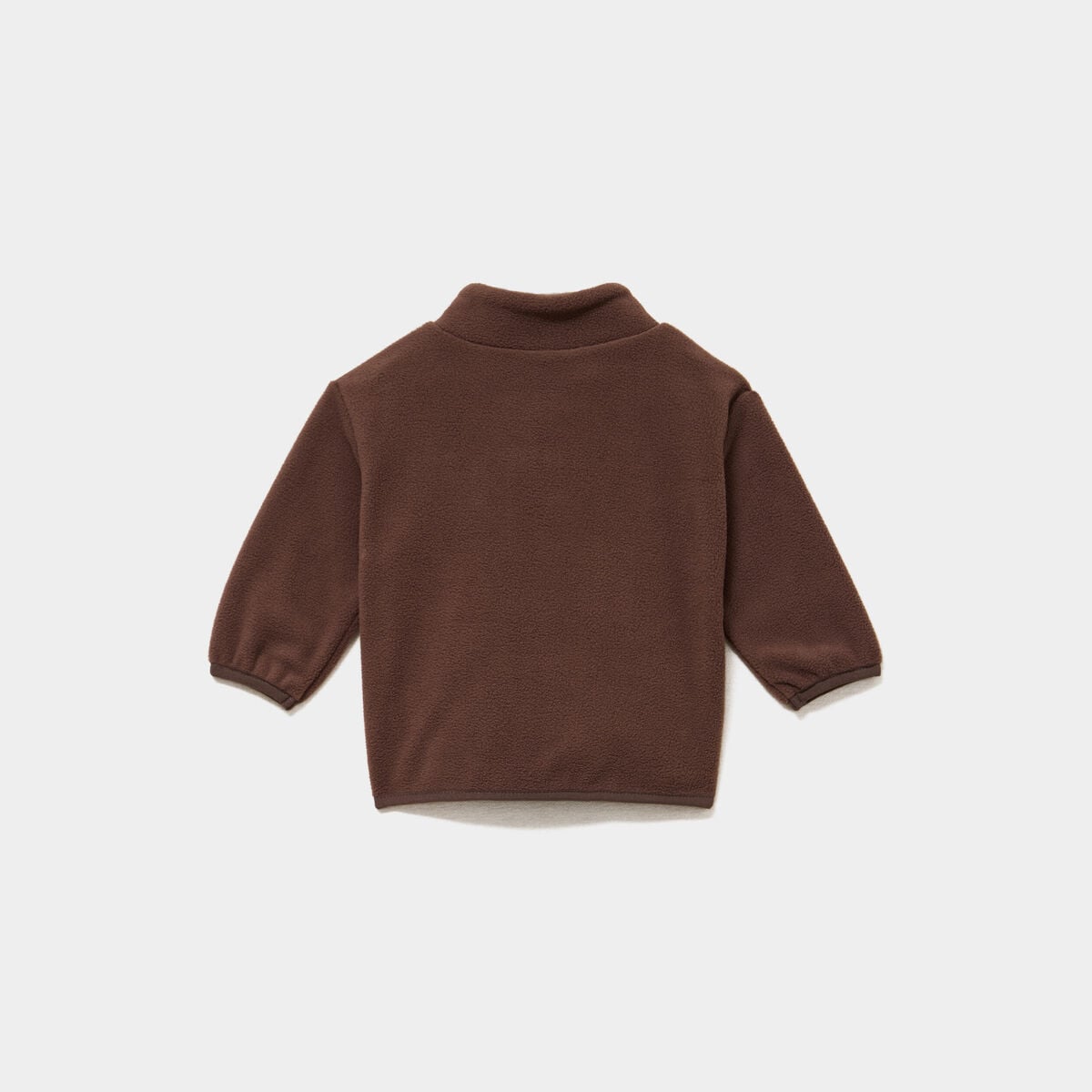 Ensemble effet polaire sweat et pantalon marron fonc&eacute; b&eacute;b&eacute; gar&ccedil;on