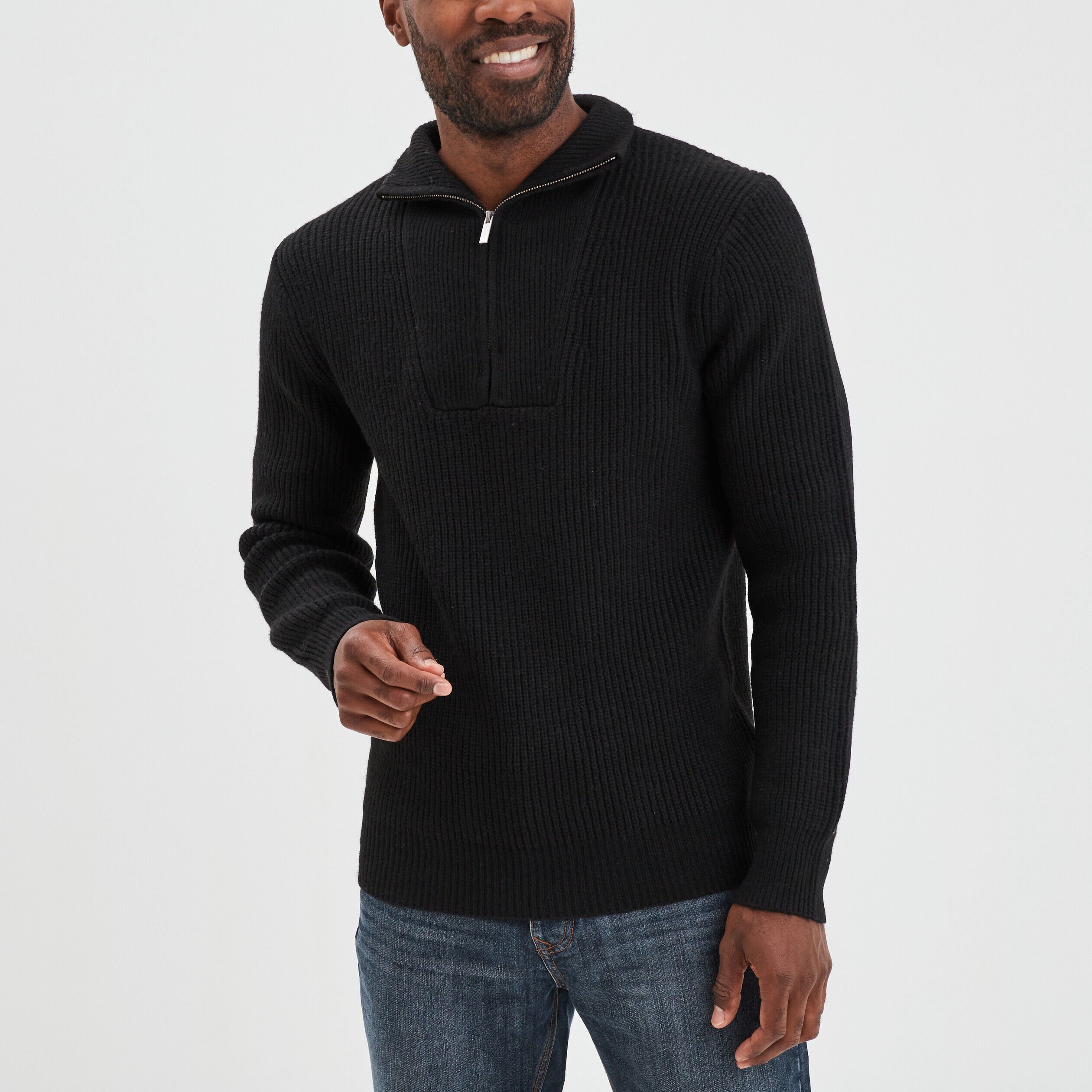 Pull homme Noir en soldes jusqu 70